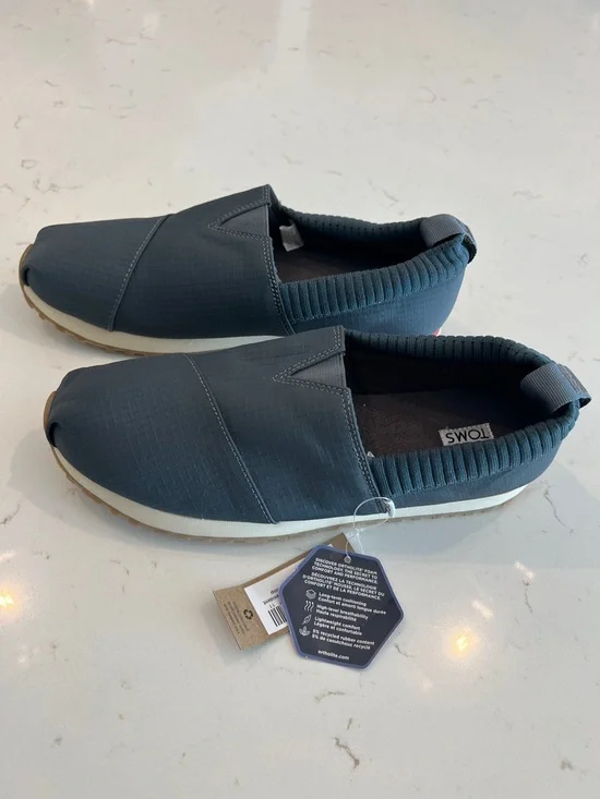 TOMS Alpargata Resident Slip-On Shoes Ripstop Dark Slate Sz 7 NWT - Picture 4 of 9